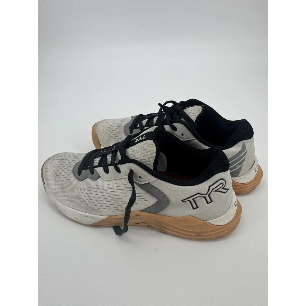 TYR‎ CXT-1 Trainer Unisex M6.5/W8 White Gum Round Toe Lace Up Athletic Shoes